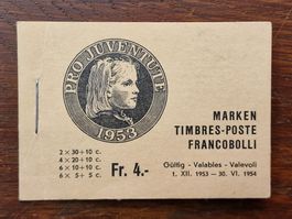 Pro Juventute Markenheft 2 - 1953 - POSTFRISCH - D