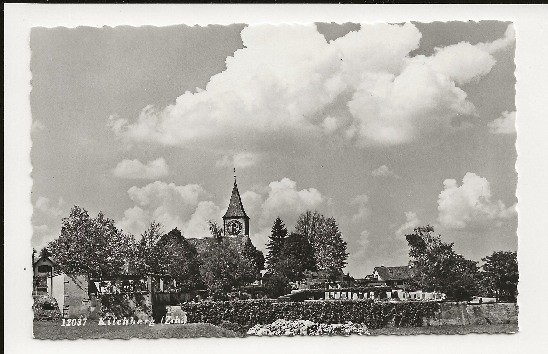 Cartoline postali: AK ca.1945 Kirche Kilchberg (Zch.) – Usato da Greifensee venduto da 315WDO