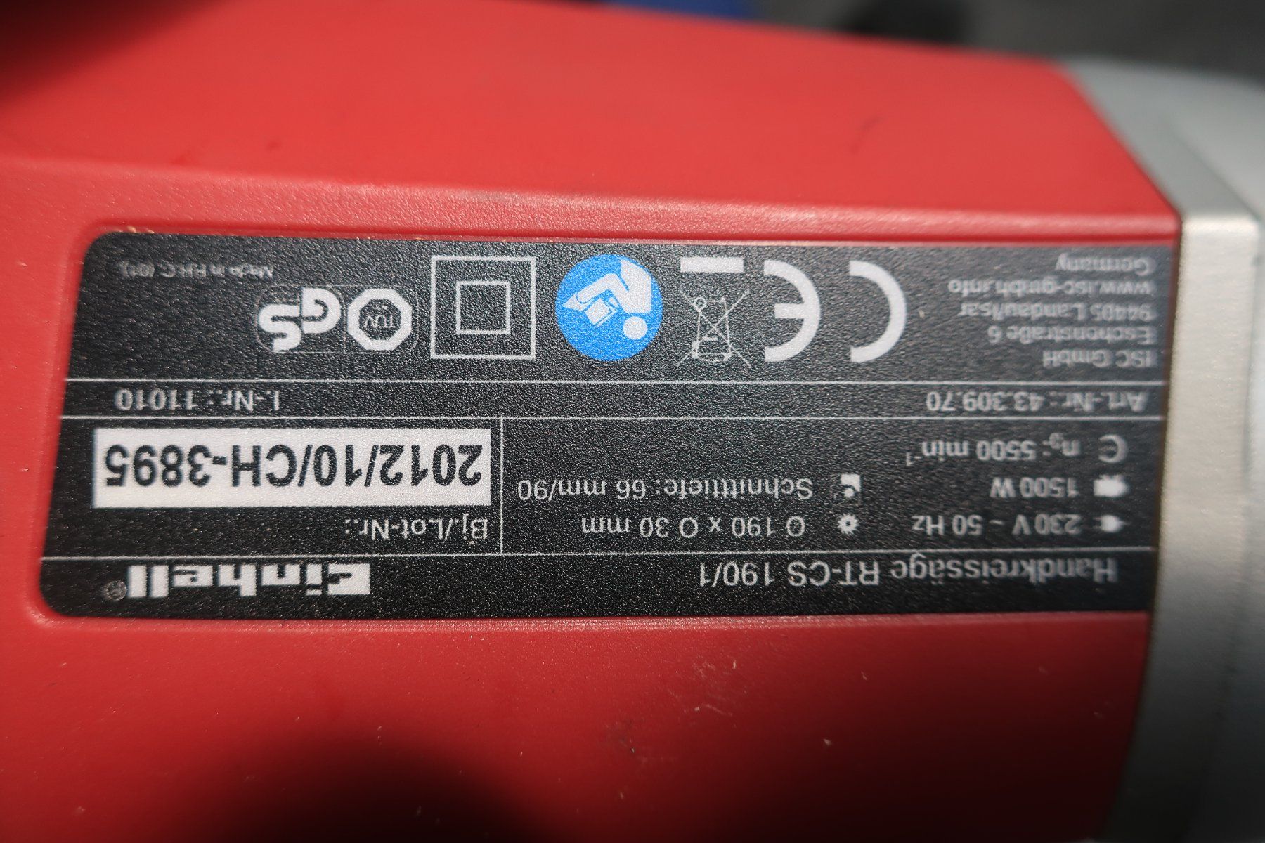 Einhell Seghe: Einhell Handkreissäge RT CS 190/1 – Usato da Dietikon venduto da Baro4 4