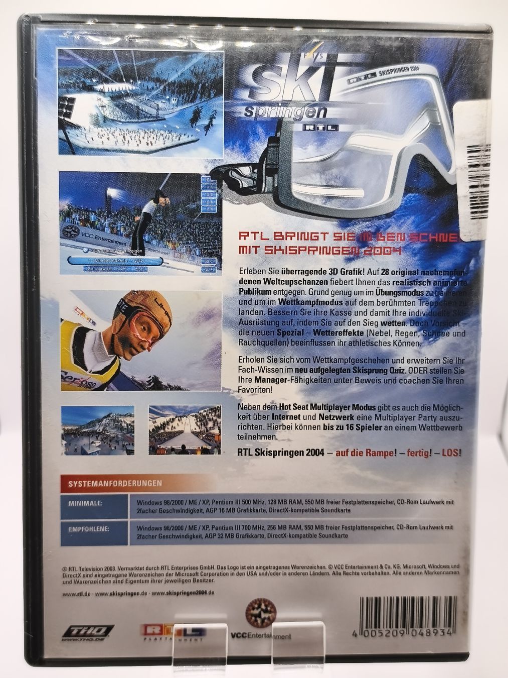 Microsoft Giochi: Ski Springen RTL 2004 PC CD-ROM - Jeu de saut à ski! – Usato da Conthey venduto da Th3gr4yf0x 2