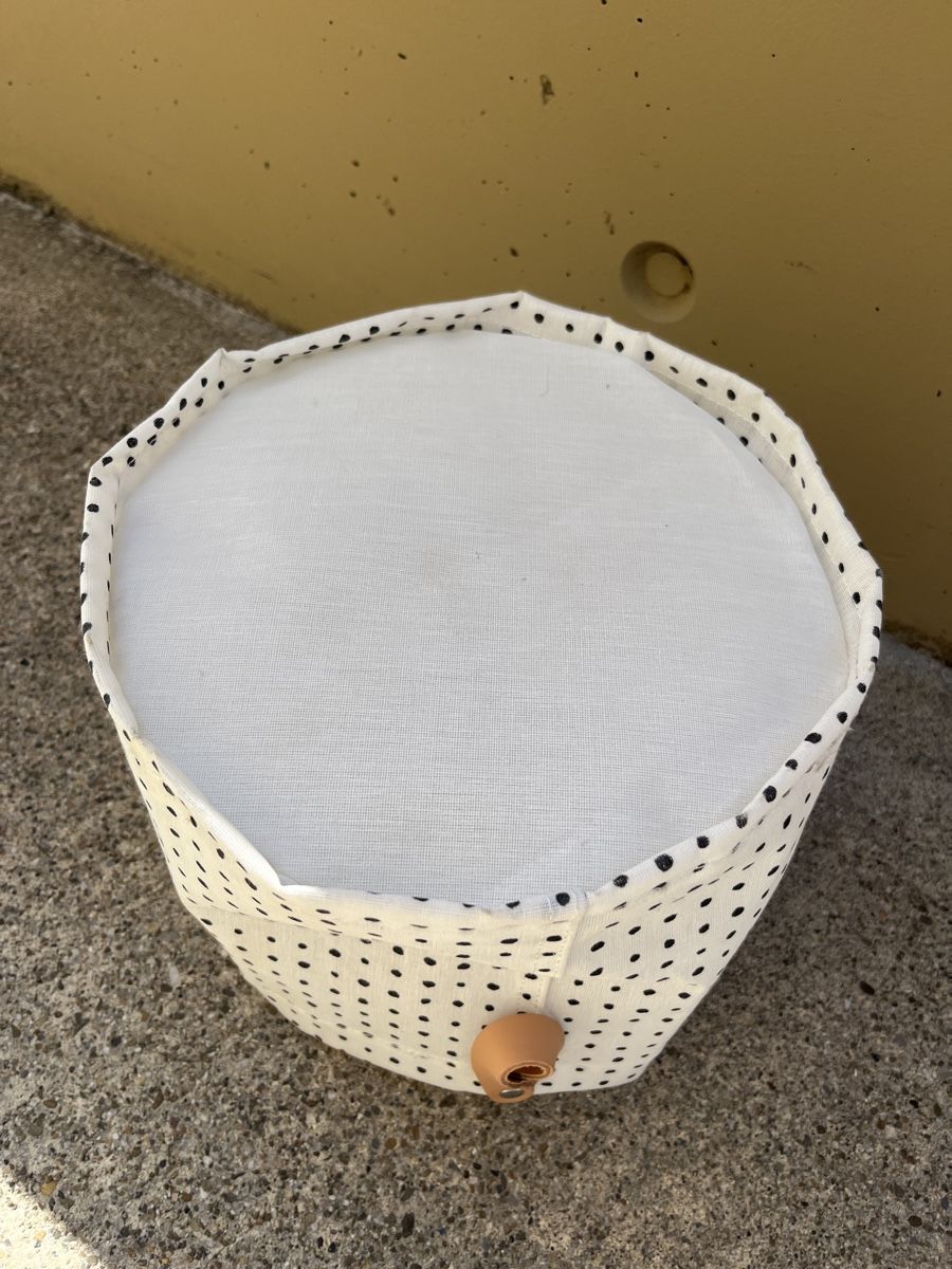 Ikea Altro per la casa: Stoffkorb / Aufbewahrungskorb mit Ledergriff – Usato da Basel venduto da oosummerrainoo 2