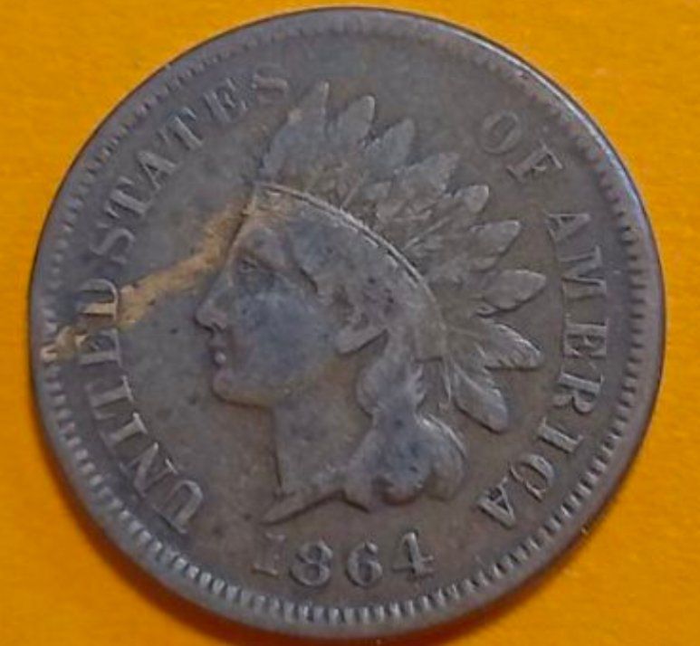 Tutti le monete: 1864 One Cent 🇺🇸 – Usato da Cottens FR venduto da lima777