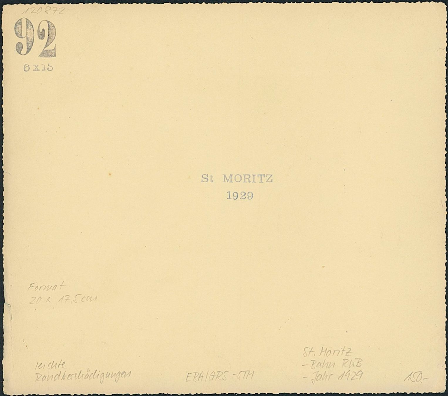 Cartoline postali: GRS St. Moritz - Rhätische Bahn RhB – Nuovo (secondo la descrizione) da Schindellegi venduto da leecollect 1