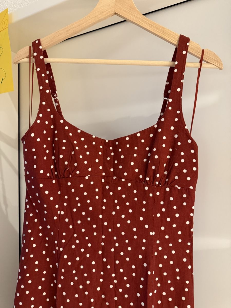 Zara Vestiti: Zara Kleid, Grösse S, Rot mit Pünktli – Nuovo (secondo la descrizione) da Volketswil venduto da habibeoez 1