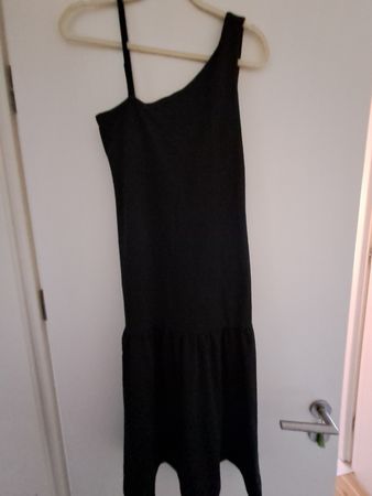 Robe Banana Republic noire asymétrique taille XS