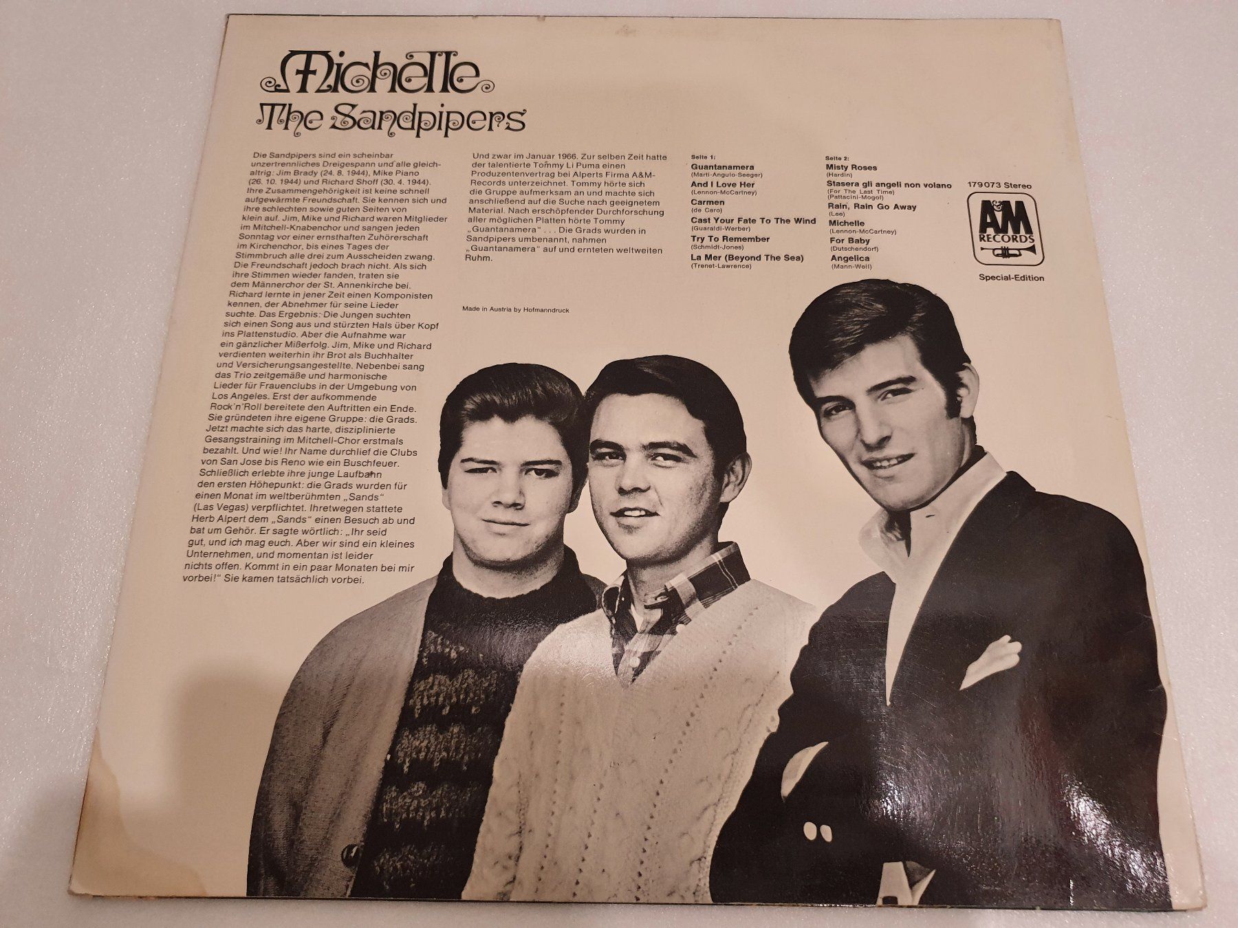 Dischi in vinile: The Sandpipers – Michelle – Usato da Uster venduto da Vinyl-Leidenschaft 1