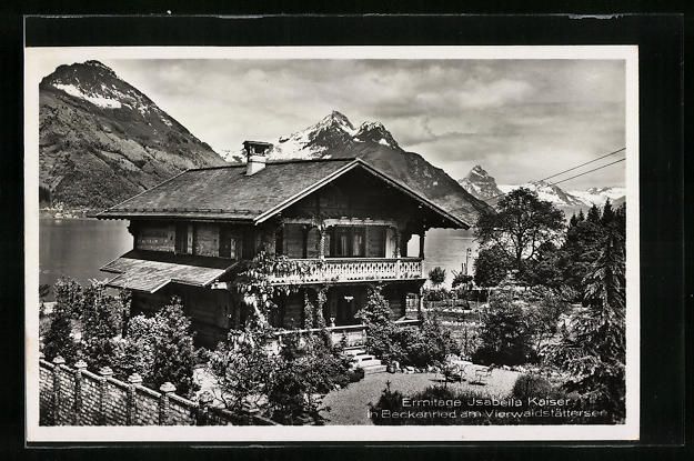 Cartoline postali: Beckenried am Vierwaldstättersee, Ermit – Usato da Berlin venduto da bartko-reher
