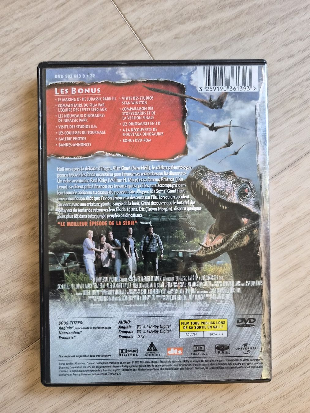 Tutti i DVDs: Jurassic Park III - DVD – Usato da La Joux FR venduto da car_ck96 2