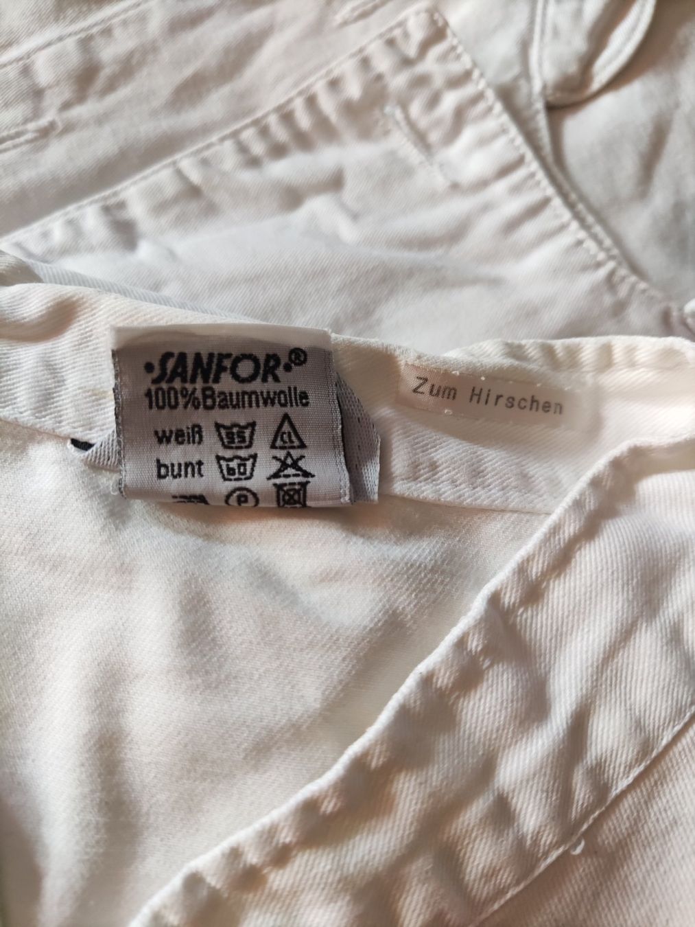 Camicette: Weisse Kochjacke oder Bluse langarm, weiss  60 gross – Usato da Spreitenbach venduto da lucius2024 2