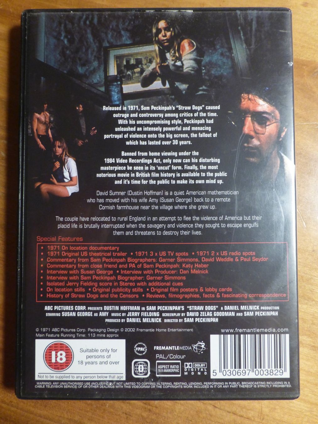 Tutti i DVDs: Straw Dogs Sam Peckinpah DVD – Usato da Zumikon venduto da psisound 1