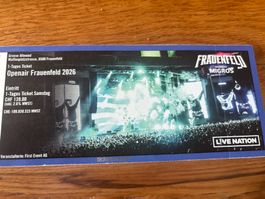 1-Tages Ticket Openair Frauenfeld 2026 Samstag 11.7.