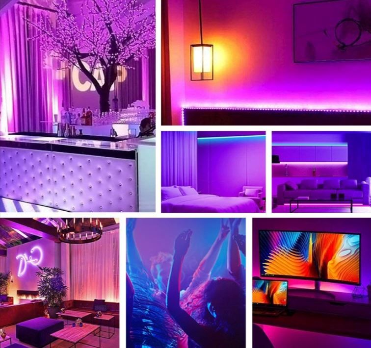 Ghirlande e barre luminose: 3m Bluetooth Bande Ruban Guirlande LED – Nuovo (secondo la descrizione) da Yverdon-les-Bains venduto da rogi80 8
