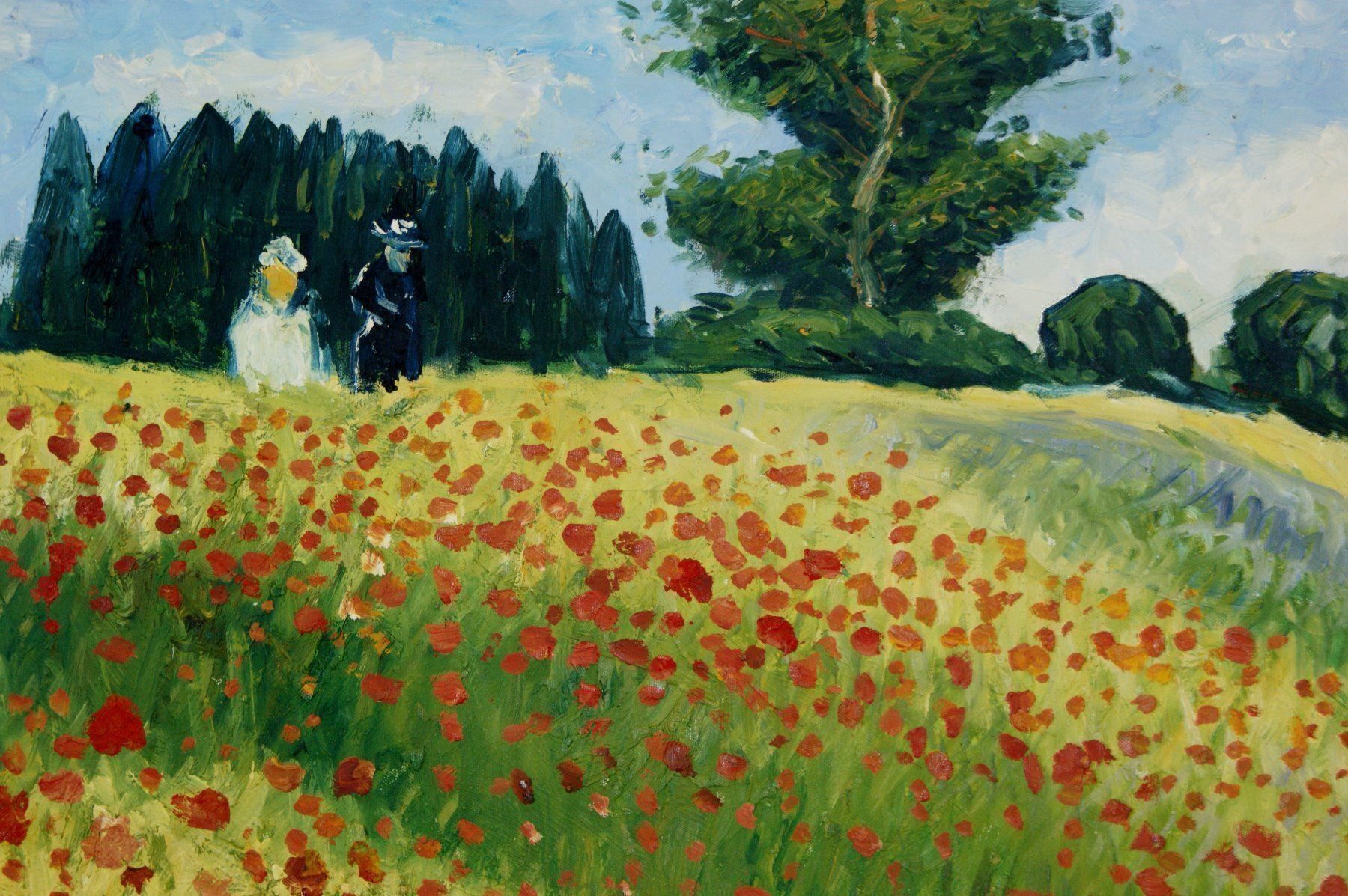 Dipinti: Claude Monet  "Les coquelicots"  gerahmt – Usato da Reinach BL venduto da Frogndog 3