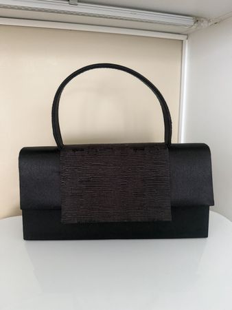 MENBUR elegante schwarze Abendtasche 