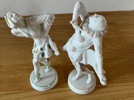 Zwei Porzellanfiguren, Art-Déco, Hutschenreuther
