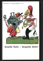 Walter Trier: Geteilte Keile - Doppelte 