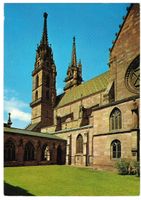 AK Basel Münster mit Kreuzgang 1978