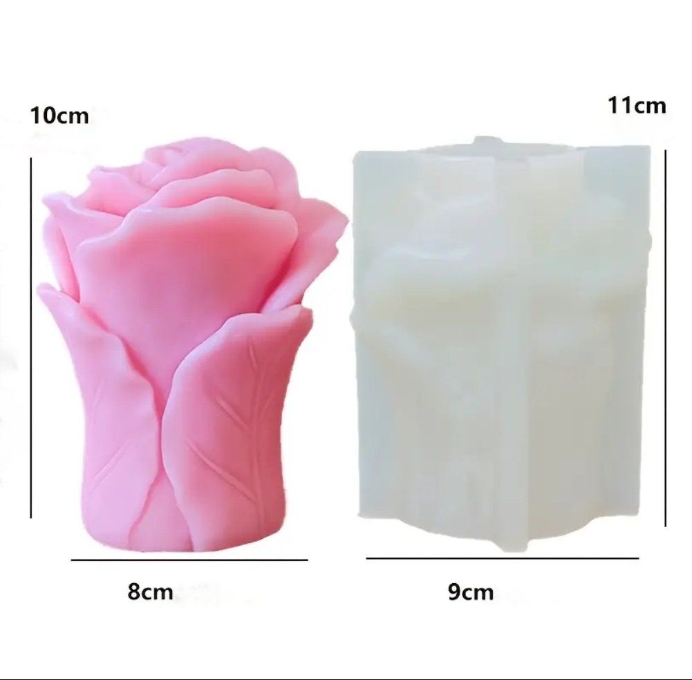 Teglie da forno: Silikonform Kerzenform Rose 10 cm – Nuovo e nell'imballaggio originale da Kaltbrunn venduto da schere-stein-papier