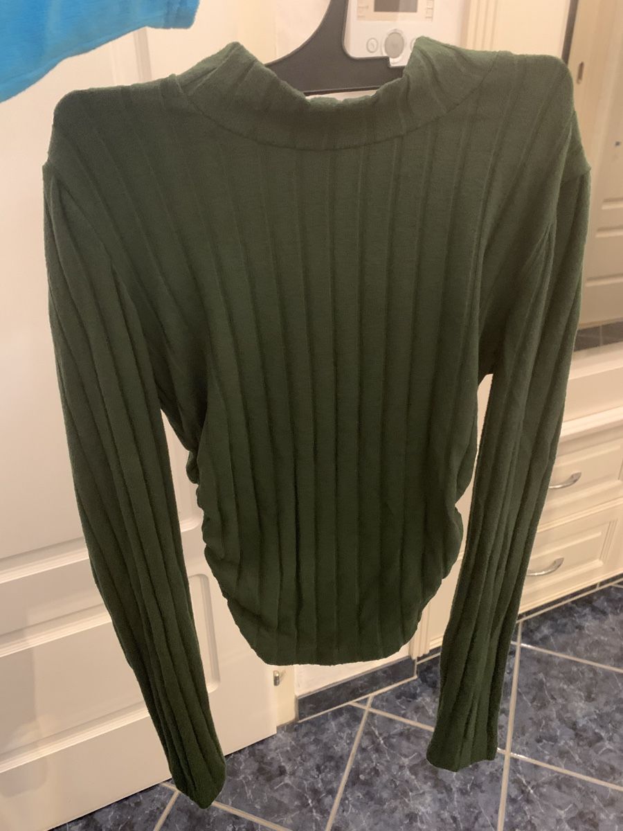 Tops: Pull Femme Côtelé Vert, taille S – Neu (gemäss Beschreibung) aus Vétroz von oce_ctz 1