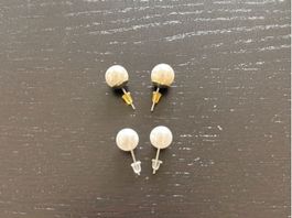 2x Elegante Ohrstecker mit Perlen, Zeitloser Schmuck!