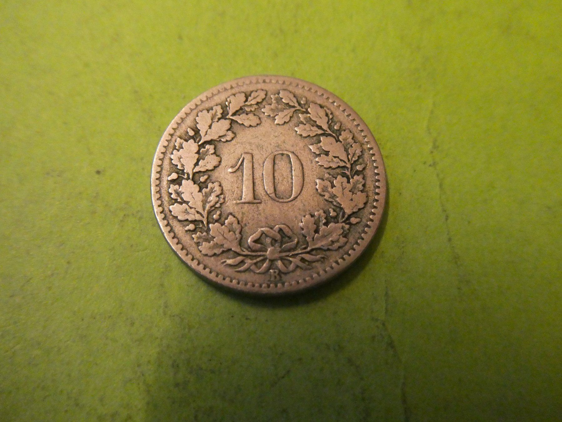 Tutti le monete: Schweiz 1899, 10 Rappen – Usato da Hinterforst venduto da Rohusri 1