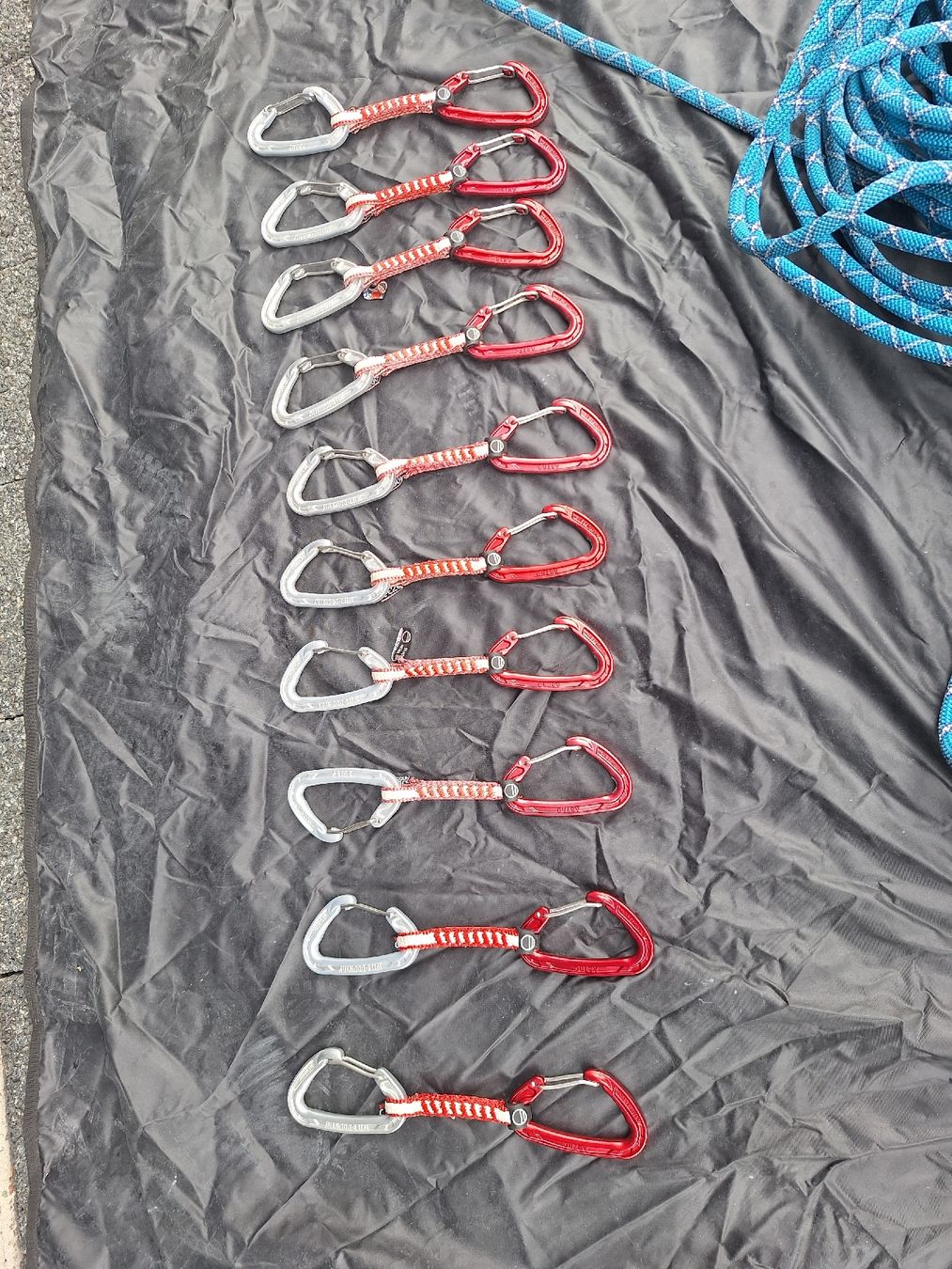Mammut Kletterausrüstungen: Seilrucksack mit Seil 50m + 10 Express – Gebraucht aus Büron von cumulus1984 2