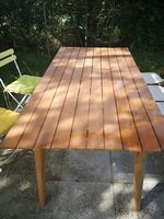 Table extérieur en bois (2m)