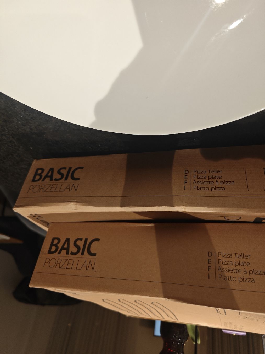 Piatti: Lunasol Pizzateller (komplett&neu) – Nuovo e nell'imballaggio originale da Emmen venduto da MeyselAt 2