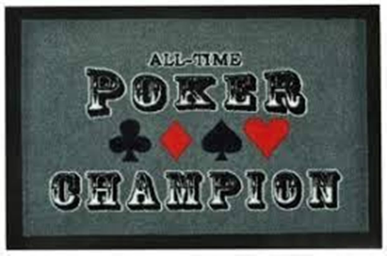 Maisons du monde Teppiche: Fussmatte - POKER CHAMPION – Neu und originalverpackt aus Rupperswil von big-one-sale