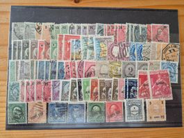 Briefmarken weltweit auf STeckkarte C7 Zustand gemäss Bild