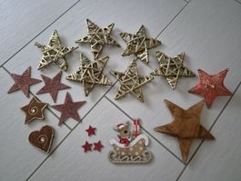 Sterne Deko Set, Weihnachten, verschiedene Grössen ⭐