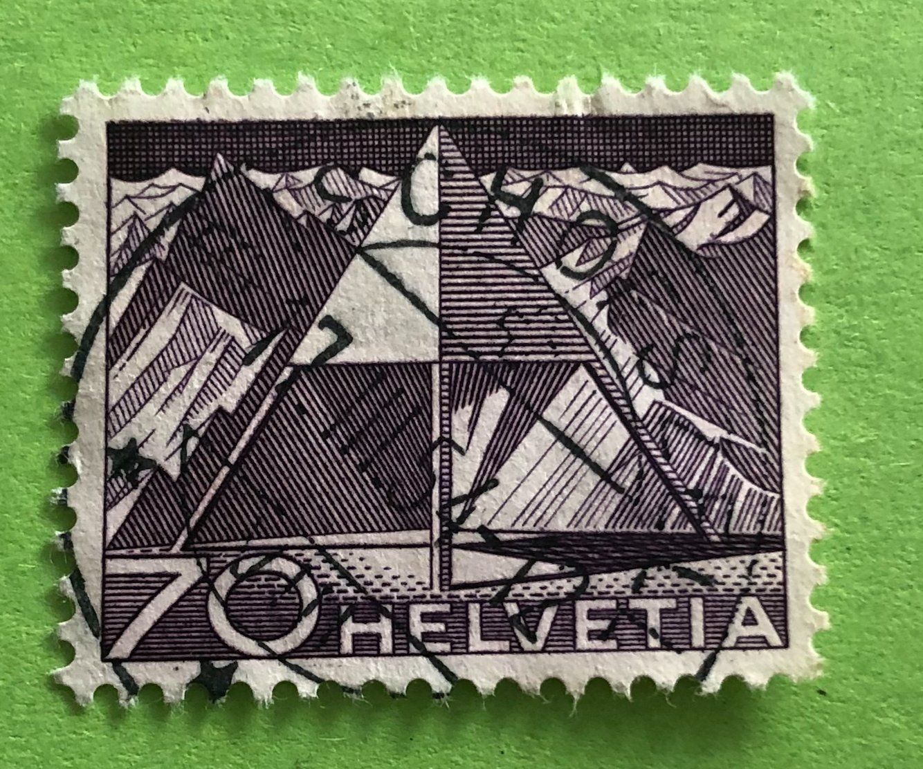 Tutti i francobolli: Nr.308 mit Stempel Triangulationspunkt Technik und Landschaf – Usato da Aarau venduto da Billa007