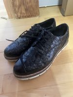 Schnürschuhe Lackleder schwarz Grösse 39 gebraucht