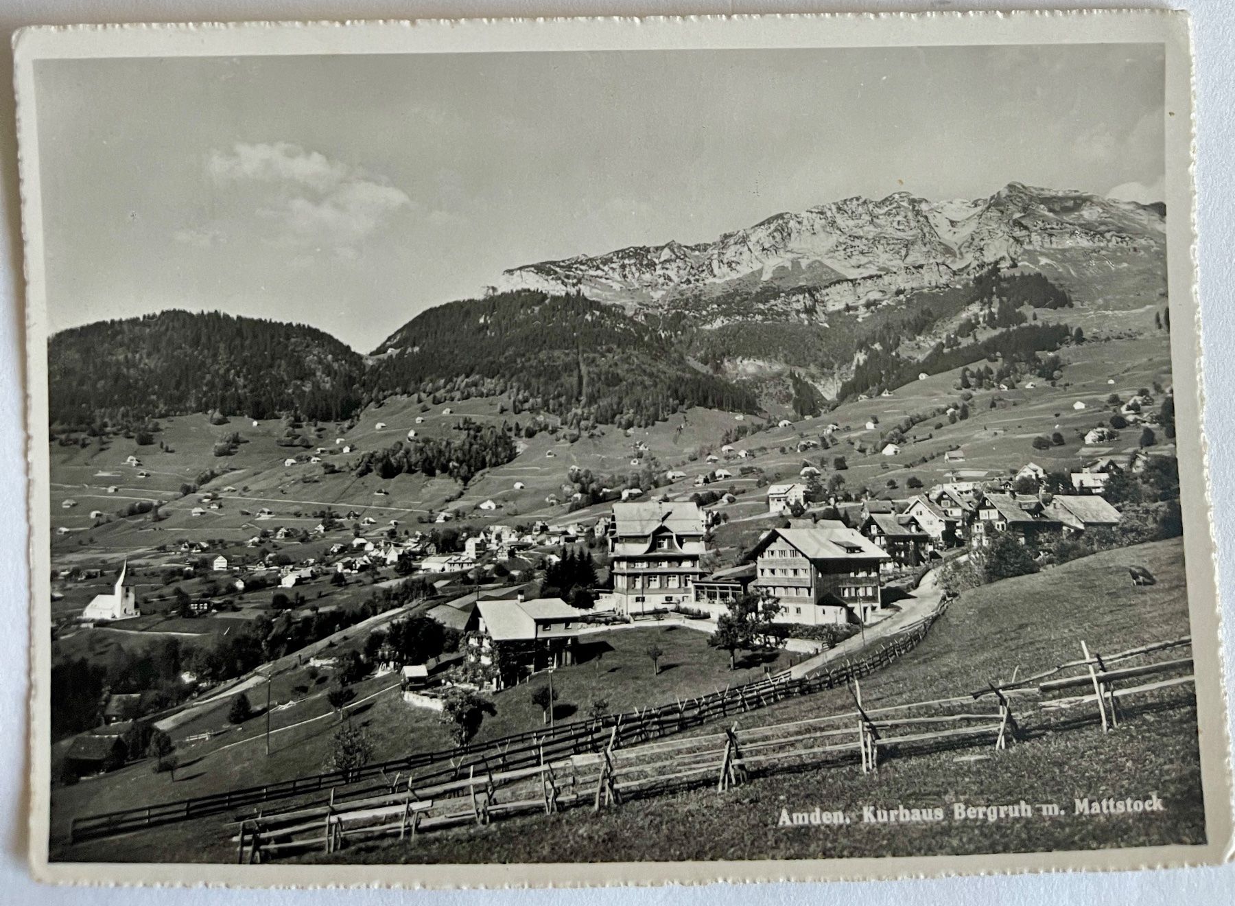 Ansichtskarten: AMDEN - Kurhaus "BERGRUH" 1943 – Gebraucht aus Lutry von Ediego