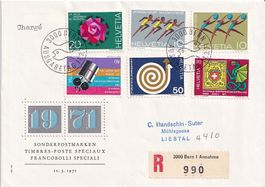 FDC Sondermarken I 1971 - NICHT zus'hängend