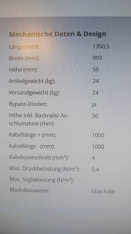 Dispositivi a energia solare: 86 Stk. Solarmodule Schott Protect Poly 185 W – Usato da Gossau SG venduto da perude 1