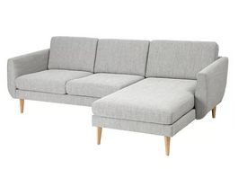 3er-Ecksofa mit Récamiere (IKEA SMEDSTORP)