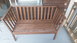 Gartensitzbank aus Holz