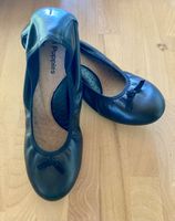 Ballerinas mit Absatz Hush Puppies Leder schwarz Grösse 38
