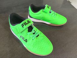 Fila Kinder Turnschuh neongrün mit Klett