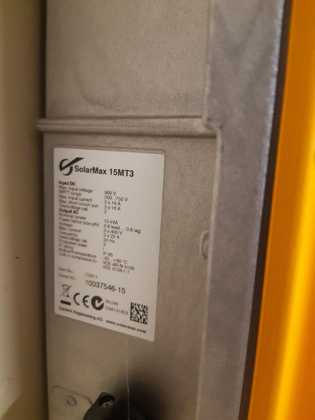 Wechselrichter: Wechselrichter Solar Max – Gebraucht aus Auenstein von Frha 1