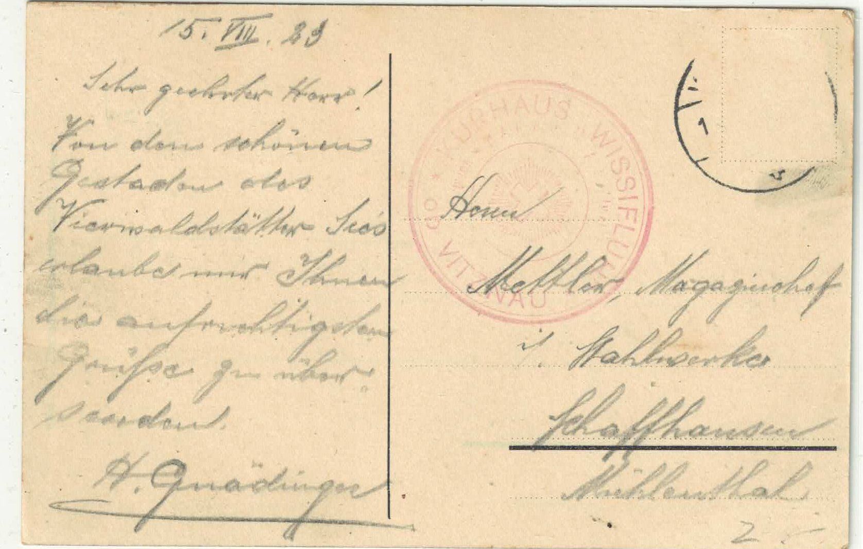 Cartoline postali: Gersau - Panorama - Litho – Usato da Ettingen venduto da Kartenplanet 1