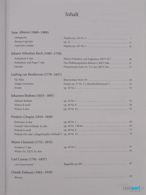 Bücher: DIE GROSSE NOTENSAMMLUNG - Klassiker - Band 1 – Gebraucht aus Winterthur von Restwert_Winterthur 4