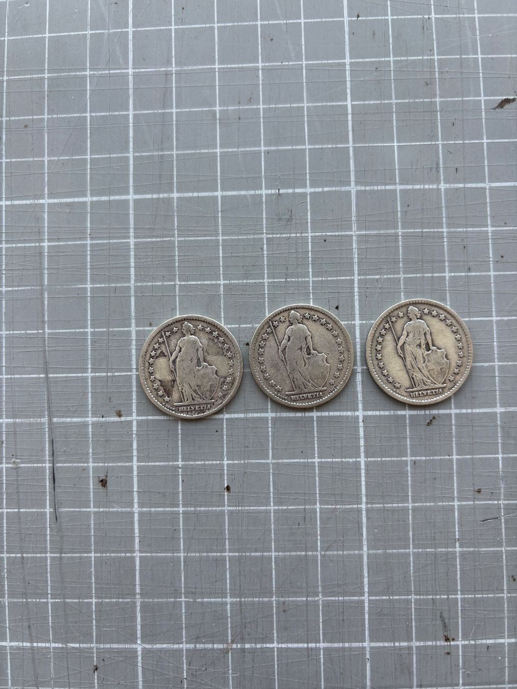 Tutti le monete: 1Franken Silbermünzen Set, 2 stk. – Usato da Flawil venduto da Pirar 1