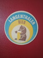 Bierdeckel Langenthal Dorffest 1976 Bär mit Bier (BDR3)