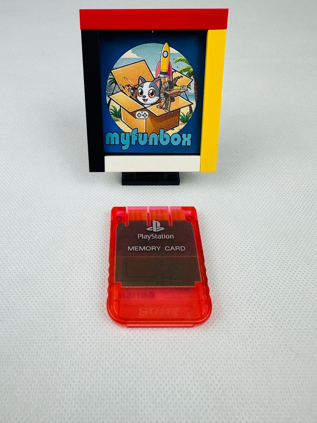 Sony Memory unit & Memory card: Playstation 1 PSX  PS1 original Memory Card Trans. Red – Usato da Kappel SO venduto da MyFunBox