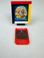 Playstation 1 PSX  PS1 original Memory Card Trans. Red