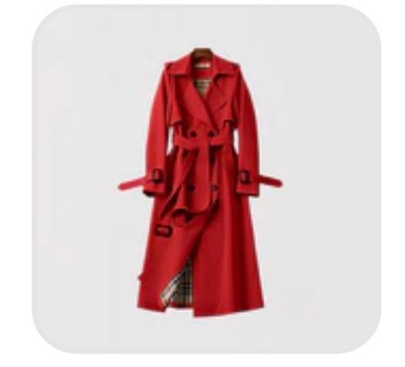 Roter TrenchCoat Size L Umgebracht