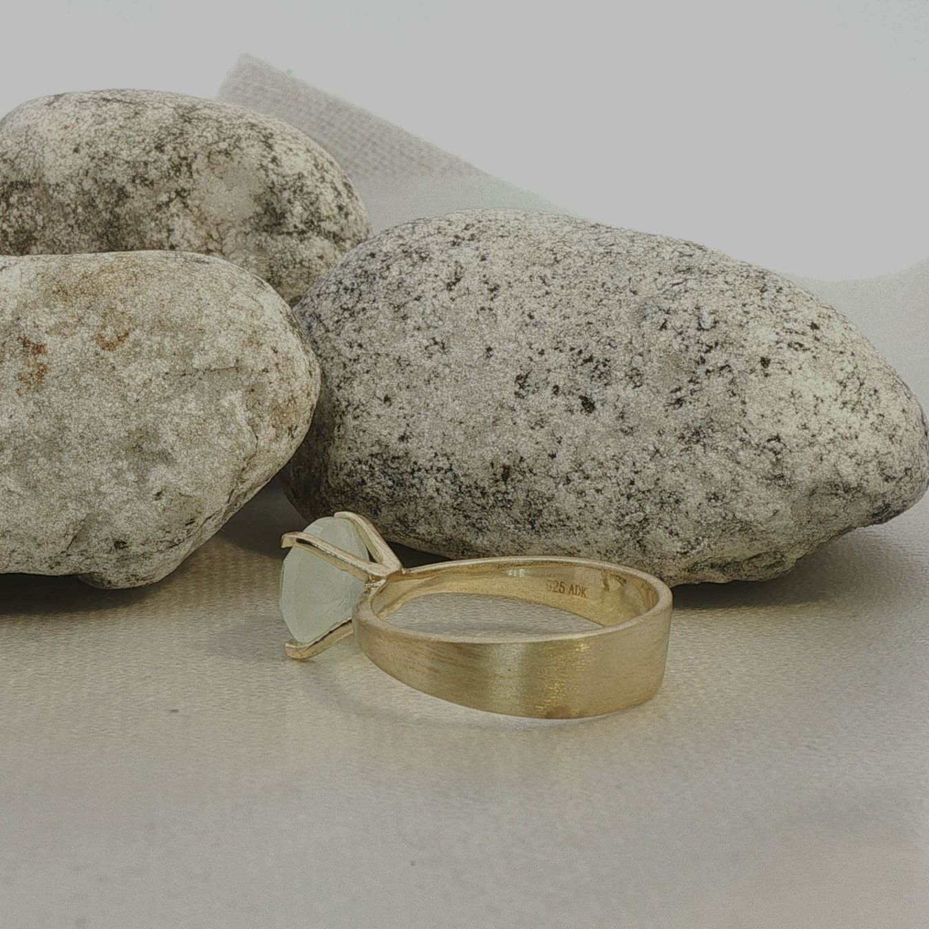 Olga Ribler Ringe: Prehnit Ring Silber Unikat 62 – Neu (gemäss Beschreibung) aus Luzern von Schmuckoutlet 4