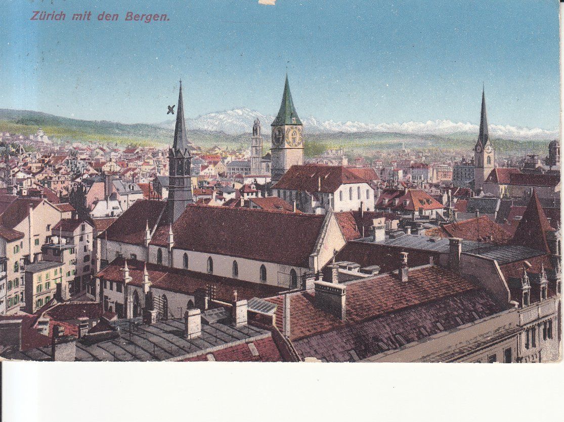 Cartoline postali: Zürich 1920 – Usato da Bürglen TG venduto da StampGraf